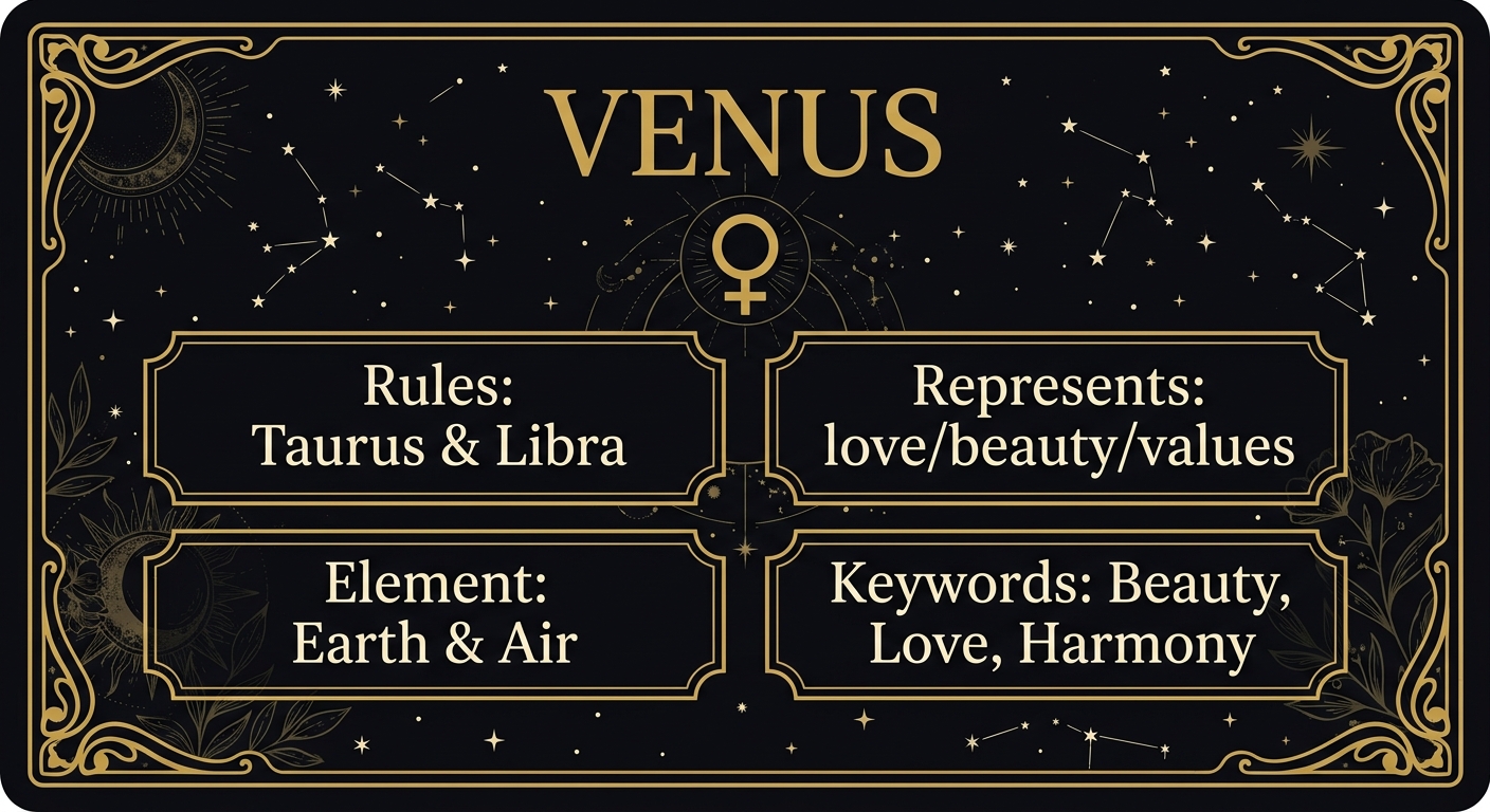 Venus in Libra — planet attributes